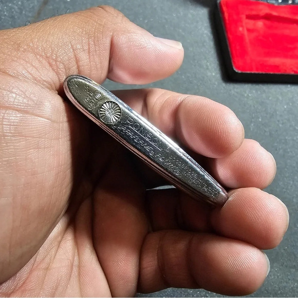 Vintage Ronson Premiere Silver Tone Gold Accent Adonis Varaflame Lighter In Case - Picture 5 of 9